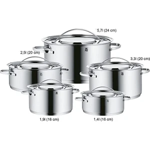 Gala Plus 5 Parça Paslanmaz Çelik Tencere Seti