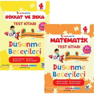 Altın Nokta Yayınevi 4. Sınıf Altın Beyin Matematik Test Kitabı ve Dikkat Zeka Test Kitabı