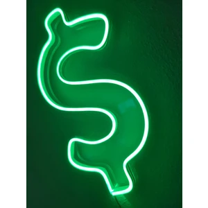Dolar Neon Şekiller Işaret Neon  LED Dekoratif Duvar Aydınlatması Neon Duvar Yazısı