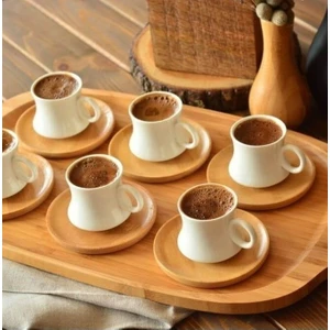 Evimiz Sepette 6 Kişilik Kahve Takımı Bambu