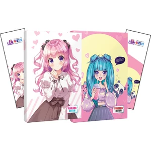 Halk Kitabevi Violet+Catgirl Defter + Ayraç 2'li