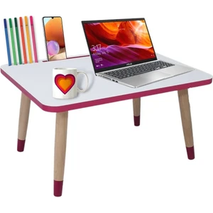 Liva Ahşap Laptop Tablet Bilgisyar ve Kahvaltı Sehpası Çalışma Masası