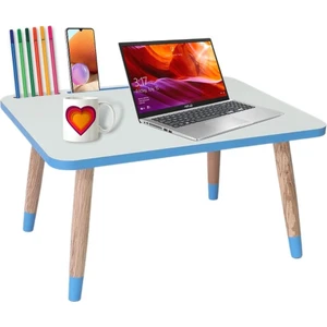 Liva Ahşap Laptop Tablet Bilgisyar ve Kahvaltı Sehpası Çalışma Masası