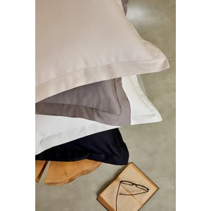 Mix&Match Pamuk Saten 2'li Volanlı Yastık Kılıfı Seti Taş