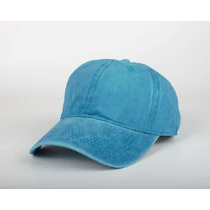 Şapka Market Düz Eskitme Kep Şapka Mavi