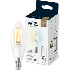 40W Sarı-Beyaz Ambiyans E14 Şeffaf Cam Akıllı Filament Ampul (C35)