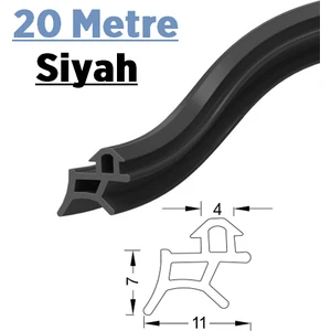 Pen Markalarının Kapı Pencere Contası Pvc Fitili 20 Metre Siyah Tüm Standart Pvc Pimapen, Fıratpen, Egepen, Winsa Gibi Markalara Uygun