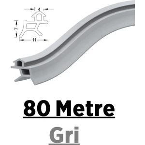 Pen Markalarının Kapı Pencere Contası Pvc Fitili 80 Metre Gri Tüm Standart Pvc Pimapen, Fıratpen, Egepen, Winsa Gibi Markalara Uygun