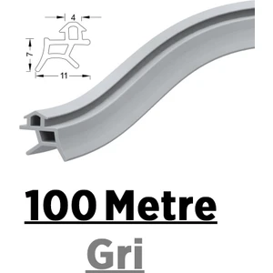 Pen Markalarının Kapı Pencere Contası Pvc Fitili 100 Metre Gri Tüm Standart Pvc Pimapen, Fıratpen, Egepen, Winsa Gibi Markalara Uygun