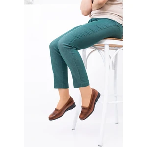 The Hope Shoes Kadın Ortopedik Deri Taban Günlük Düz Her Mevsim Anne Ayakkabısı