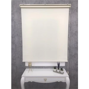 Story Perde Düz Krem Güneşlik Stor Perde