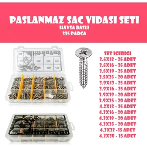 Site Hırdavat 335 Parça Yhb Inox Vida Seti