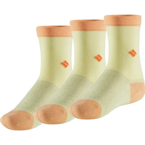 Bonny Silver Koku Yapmayan Soket Kız Çocuk Sarı Turuncu Gümüş Çorap 3'lü Paket