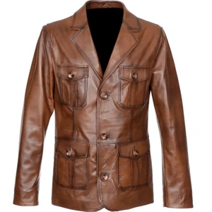 Safari Model Taba Renk Klasik Ceket