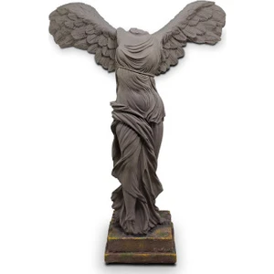 Tual Hobi Sanat Ekoratif Antik Nike Heykeli (38X29CM) Vizon Mat