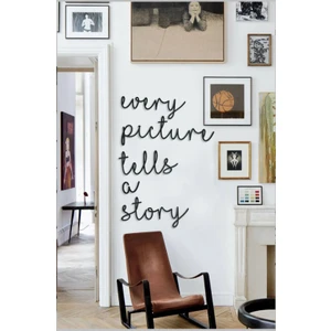 Evde Ucuz Every Picture Tells A Story Ahşap Duvar Yazısı
