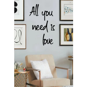 Evde Ucuz All You Need Is Love Ahşap Duvar Yazısı