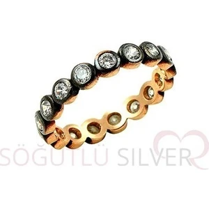 Söğütlü Silver Rose Elmas Montürlü Alyans