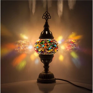 Dez Home Dezhome Masaüstü Otantik Mozaik Lamba Bohem Abajur