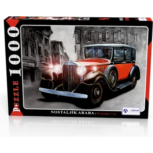 Adam Games Nostaljik Araba 1000 Parça Puzzle Yapboz