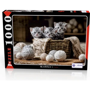 Adam Games Kediler 1000 Parça Puzzle Yapboz