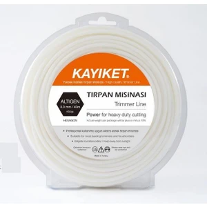 Motorlu Tırpan Misina 3.3mm 43MT 6 Köşe Beyaz Misina