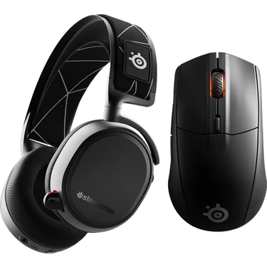 Steelseries Arctis 7+ Plus Siyah Multi-Platform Wireless Gaming Kulaklık +  Rival 3 Wireless ve