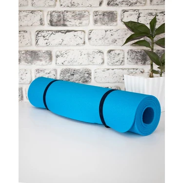 Bermody Bermody Mavi 5 mm 60CM x 180CM Spor Matı Yogamat Pilates Kamp