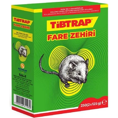 Tibtrap Ti̇btrap Fare Zehi̇ri̇ 250 G - ( 2 x 125 G