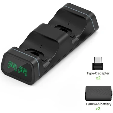 Dobe Xbox Series S x Oyun Kolu Dock Wireless Controller Şarj Istasyonu Göstergeli 1200