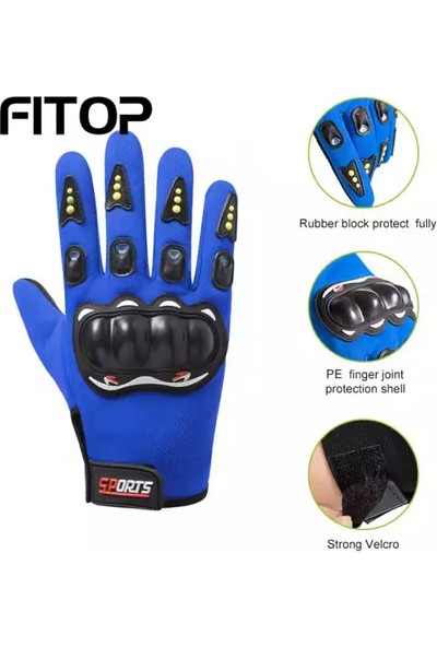 Sports Motosiklet Eldiveni Korumalı Motor Eldiveni
