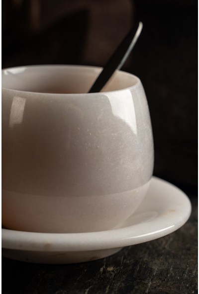 Voodo Concept Beyaz Mermer Kahve Bardağı