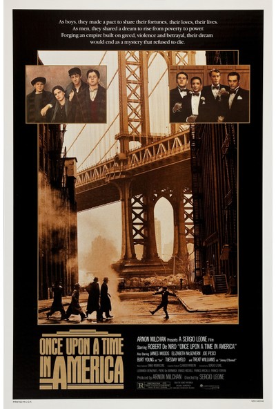 Aktüel Once Upon A Time In America (1984) 70 cm x 100 cm Afiş – Poster Ultramega