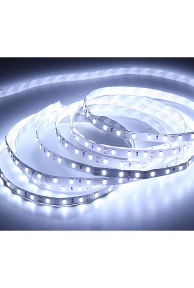 Lamptime Tek Çip Dış Mekan Silikonlu Beyaz Şerit LED 3528/60 111106