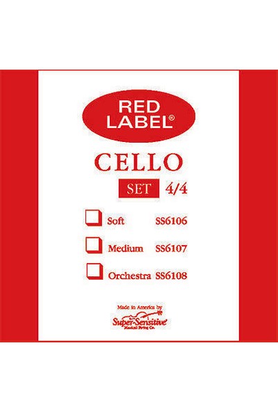 Viyolonsel (Çello) Teli Super Sensitive Red Label A (La) 3/4