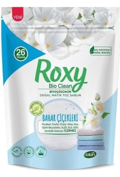Roxy Dalan Bio Clean Doğal Matik Toz Sabun Bahar Çiçekleri 800 gr