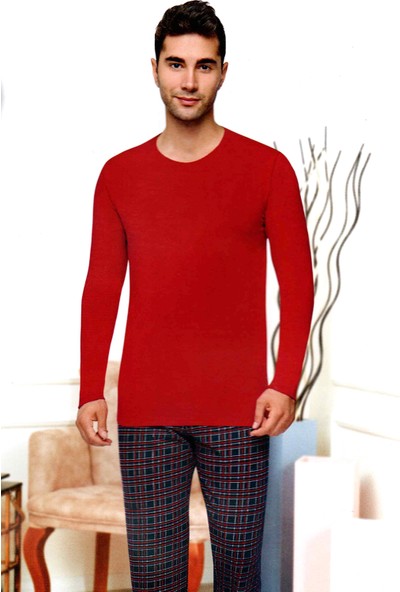 Armilla Di Moda Erkek Uzun Kol Mevsimlik Penye Pijama Takımı