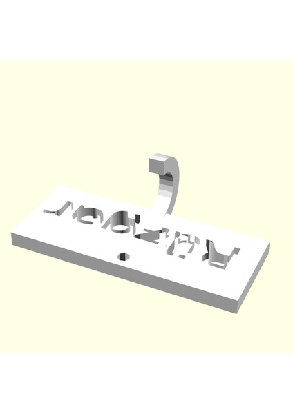 Rüzgar Kişiye Özel Üretim Zincirsiz Anahtarlık Tutucu Sevgiliye Eşe Hediyelik Tag Askı Organik Plastikten