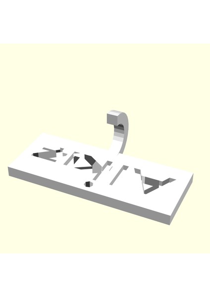 Alkız Kişiye Özel Üretim Zincirsiz Anahtarlık Tutucu Sevgiliye Eşe Hediyelik Tag Askı Organik Plastikten