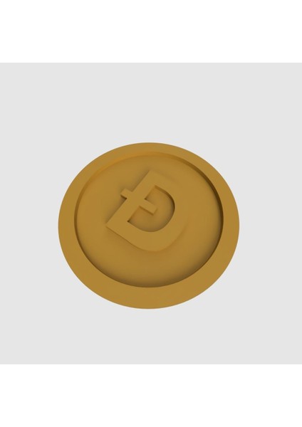 Doge Coin (Doge) Basit (Keychain) Plastik Aparat