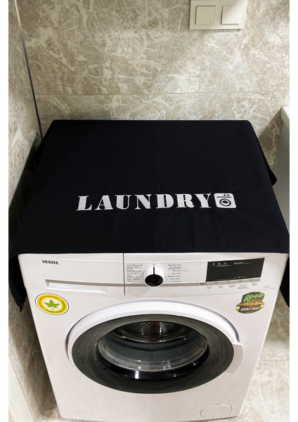 Laundry Nakış Işlemeli Çamaşır Makina Örtüsü 62X100 cm