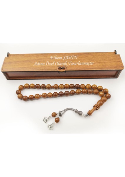 925 Ayar Gümüş Püskül Isme Kişiye Özel Kutulu Hakiki Kuka Tespih