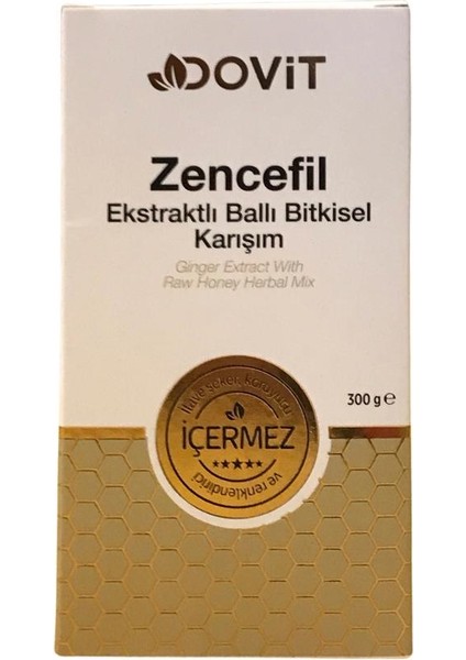 Zencefilli Ekstraktlı Ballı Bitkisel Karışım 300 gr