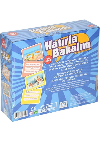 5108 Ca Games, Hatırla Bakalım - Eğitici Hafıza Oyunu / +5 Yaş fırsatları