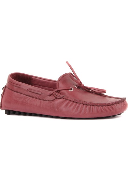 Sail Lakers Bordo Deri Erkek Loafer