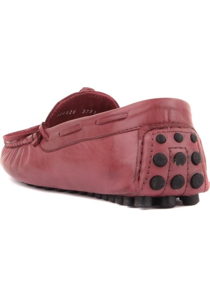 Sail Lakers Bordo Deri Erkek Loafer