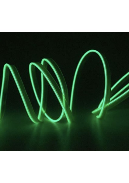 Araç Içi Neon Şerit LED 3 Metre Yeşil (Torpido Ledi)
