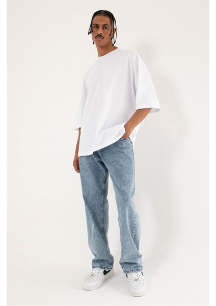 Baggy Relaxed Jean Asit A Mavi Pantolon