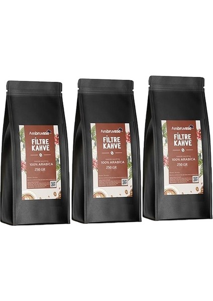 Filtre Kahve 250 Gr*3 Adet
