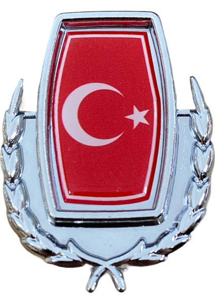 Türk Bayrağı Metal Arma